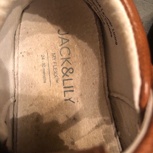 Chaussures à semelle molle en cuire brun - Picture 2 of 3